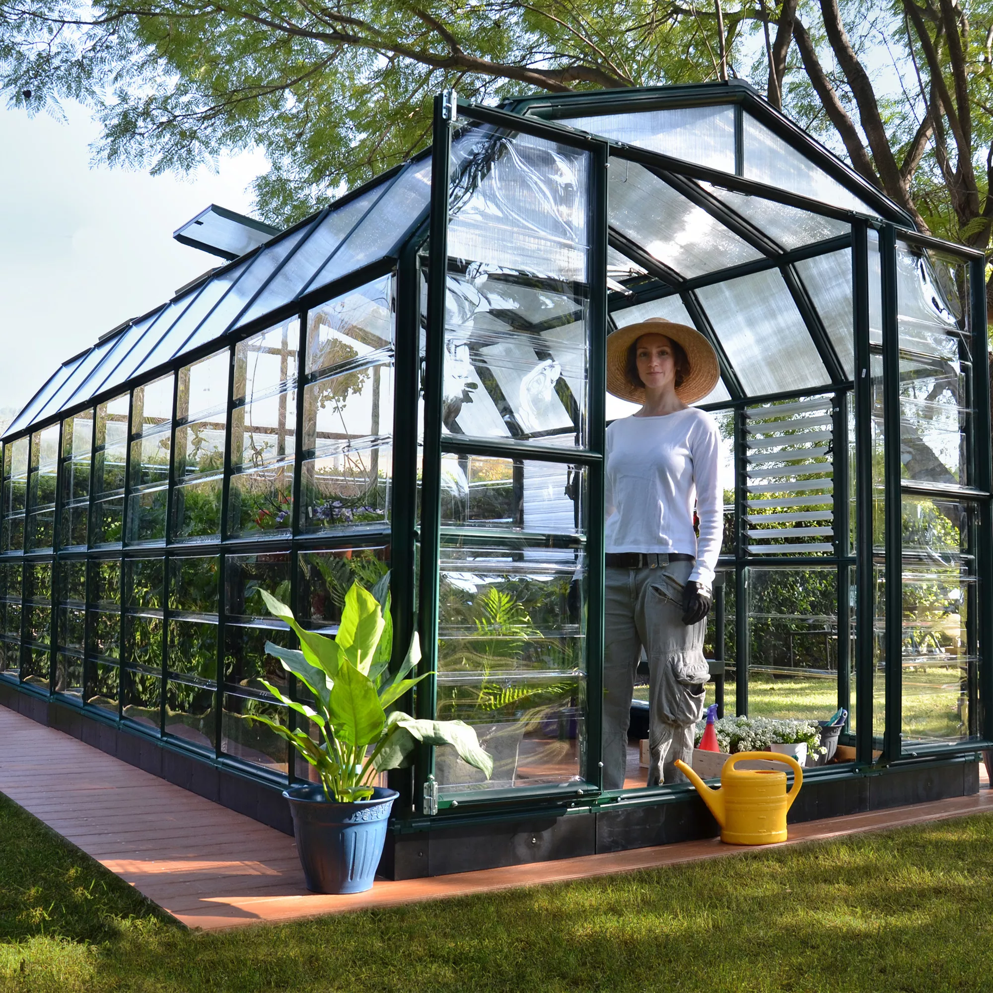 Rion Grand Gardner Green 8x20 Greenhouse 7 Rion Grand Gardner Green 8x20 Greenhouse - Image 5