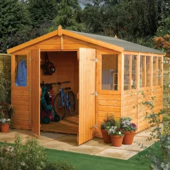 Rowlinson Sheds 9x12 Apex Tongue & Groove Wooden Workshop