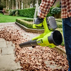 Ryobi ONE+ Cordless 18V RY18BLA-140 Blower -Gardens and Outdoor Stores ryobi one cordless 18v ry18bla 140 blower4892210203960 02i bq