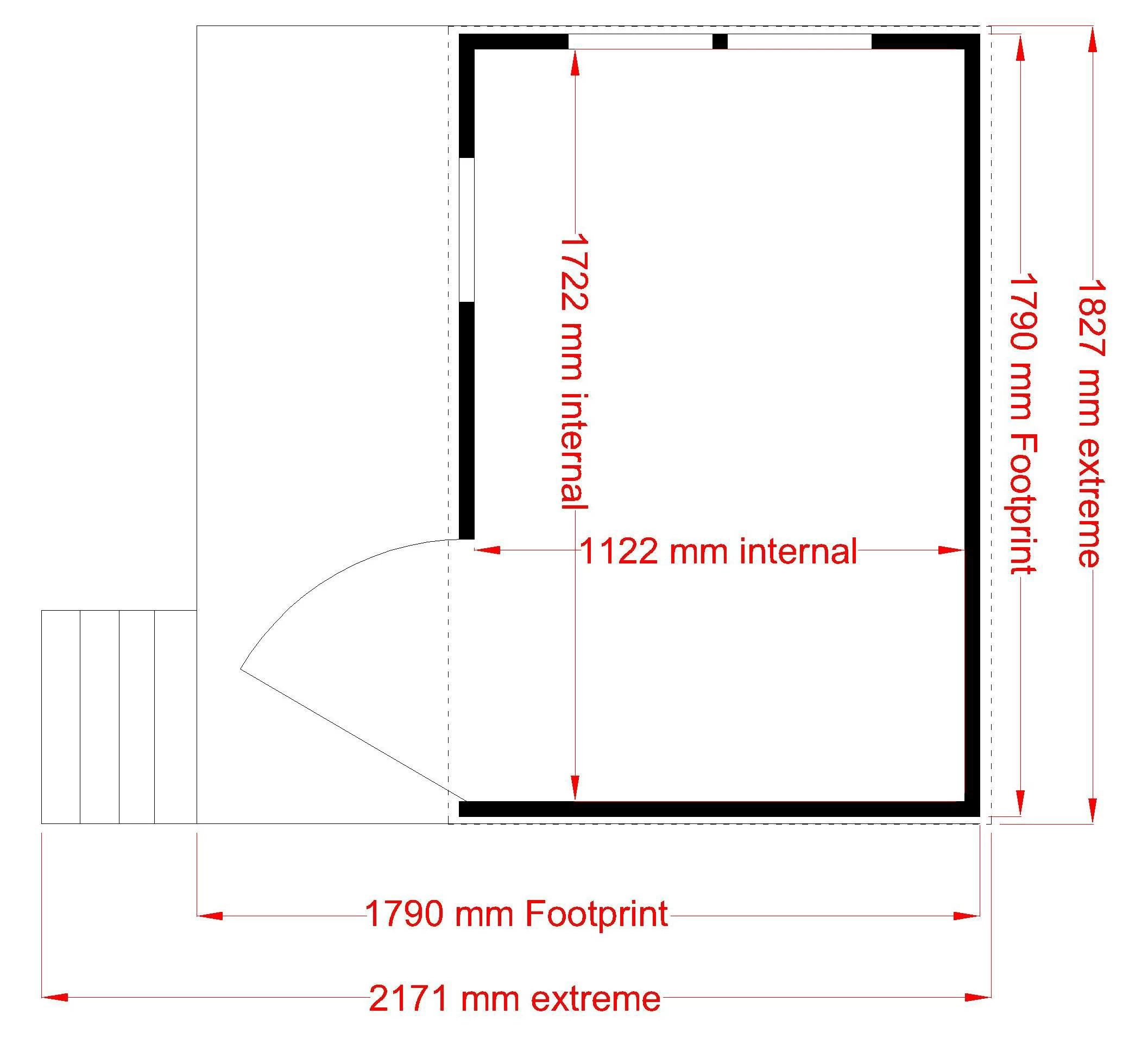 Shire 6x4 Command Post Whitewood Pine Playhouse Assembly Service Included 9 Shire 6x4 Command Post Whitewood Pine Playhouse Assembly Service Included - Image 7