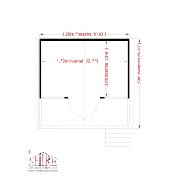 Shire 6x6 Stork Whitewood Pine Playhouse Assembly Service Included -Gardens and Outdoor Stores shire 6x6 stork whitewood pine playhouse assembly service included5019804111763 02t
