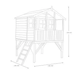 Shire 6x6 Stork Whitewood Pine Playhouse Assembly Service Included -Gardens and Outdoor Stores shire 6x6 stork whitewood pine playhouse assembly service included5019804111763 03t