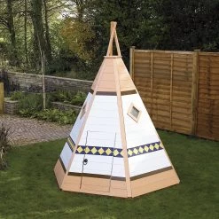 Shire 7x6 Wigwam Whitewood Pine Playhouse Assembly Required -Gardens and Outdoor Stores shire 7x6 wigwam whitewood pine playhouse assembly required5019804113675 02i bq