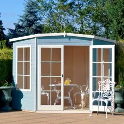 Shire 7x7 Glass Pent Shiplap Wooden Summer House - Base Not Included 16 Shire 7x7 Glass Pent Shiplap Wooden Summer House - Base Not Included -Gardens and Outdoor Stores shire 7x7 glass pent shiplap wooden summer house base not included03455784 02i bq