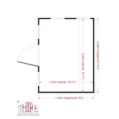 Shire 8x6 Cottage Whitewood Pine Playhouse Assembly Required -Gardens and Outdoor Stores shire 8x6 cottage whitewood pine playhouse assembly required5019804111817 03t