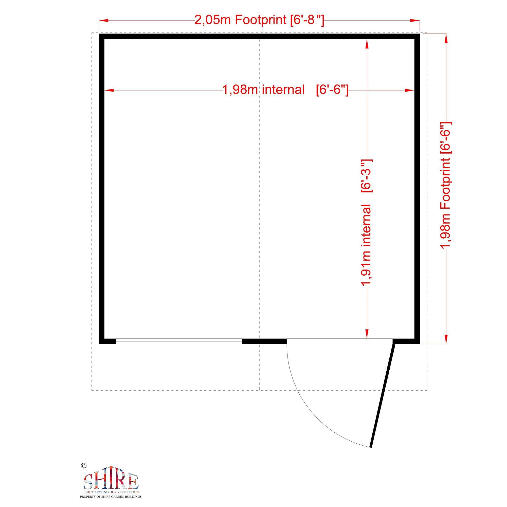 Shire Abri 7x7 Ft Apex Shiplap Wooden Shed With Floor - Assembly Service Included 5 Shire Abri 7x7 Ft Apex Shiplap Wooden Shed With Floor - Assembly Service Included - Image 3