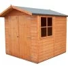 Shire Alderney 7x7 Ft Apex Shiplap Wooden 2 Door Shed With Floor (Base Included) 2 Shire Alderney 7x7 Ft Apex Shiplap Wooden 2 Door Shed With Floor (Base Included) -Gardens and Outdoor Stores shire alderney 7x7 ft apex shiplap wooden 2 door shed with floor base included 5019804779437 01bq