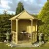 Shire Arbour, (H)2600mm (W)2160mm (D)1870mm - Assembly Required -Gardens and Outdoor Stores shire arbour h 2600mm w 2160mm d 1870mm assembly required5060437982206 01i bq