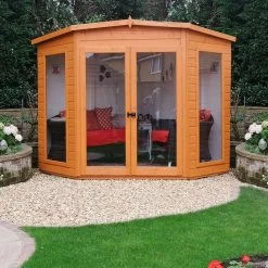 Shire Barclay 7x7 Safety Acrylic Pent Shiplap Wooden Summer House - Base Not Included -Gardens and Outdoor Stores shire barclay 7x7 safety acrylic pent shiplap wooden summer house base not included5019804999170 02i bq