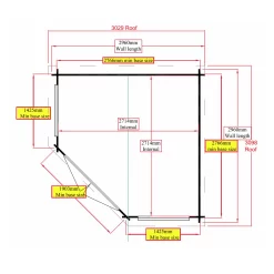 Shire Belvoir 10x10 Ft Apex Tongue & Groove Wooden Cabin With Felt Tile Roof - Assembly Service Included -Gardens and Outdoor Stores shire belvoir 10x10 ft apex tongue groove wooden cabin with felt tile roof assembly service included5019804111237 02t