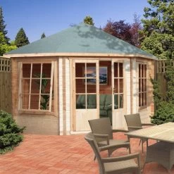 Shire Belvoir 10x10 Glass Apex Tongue & Groove Wooden Cabin - Base Not Included 16 Shire Belvoir 10x10 Glass Apex Tongue & Groove Wooden Cabin - Base Not Included -Gardens and Outdoor Stores shire belvoir 10x10 glass apex tongue groove wooden cabin base not included5019804252398 01i bq