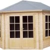 Shire Belvoir 10x10 Toughened Glass Apex Tongue & Groove Wooden Cabin - Base Not Included -Gardens and Outdoor Stores shire belvoir 10x10 toughened glass apex tongue groove wooden cabin base not included5019804252336 02c bq