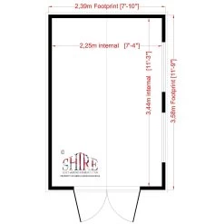 Shire Bison 12x8 Glass Apex Shiplap Wooden Workshop - Base Not Included -Gardens and Outdoor Stores shire bison 12x8 glass apex shiplap wooden workshop base not included5019804119066 02t bq