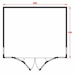 Shire Blenheim 10x8 Apex Shiplap Wooden Summer House With Bi-fold Door - Assembly Service Included -Gardens and Outdoor Stores shire blenheim 10x8 apex shiplap wooden summer house with bi fold door assembly service included5019804111213 02t