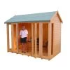 Shire Blenheim 10x8 Apex Shiplap Wooden Summer House With Bi-fold Door - Assembly Service Included -Gardens and Outdoor Stores shire blenheim 10x8 apex shiplap wooden summer house with bi fold door assembly service included5019804111213 21c