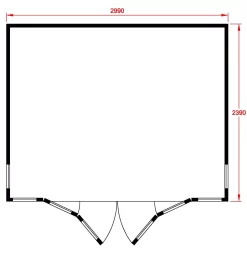 Shire Blenheim 10x8 Glass Bi-fold Door Apex Shiplap Wooden Summer House - Base Not Included -Gardens and Outdoor Stores shire blenheim 10x8 glass bi fold door apex shiplap wooden summer house base not included5019804225491 03t