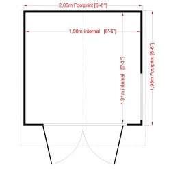 Shire Buckingham 7x7 Glass Apex Shiplap Wooden Summer House - Base Not Included -Gardens and Outdoor Stores shire buckingham 7x7 glass apex shiplap wooden summer house base not included5019804118861 02t bq