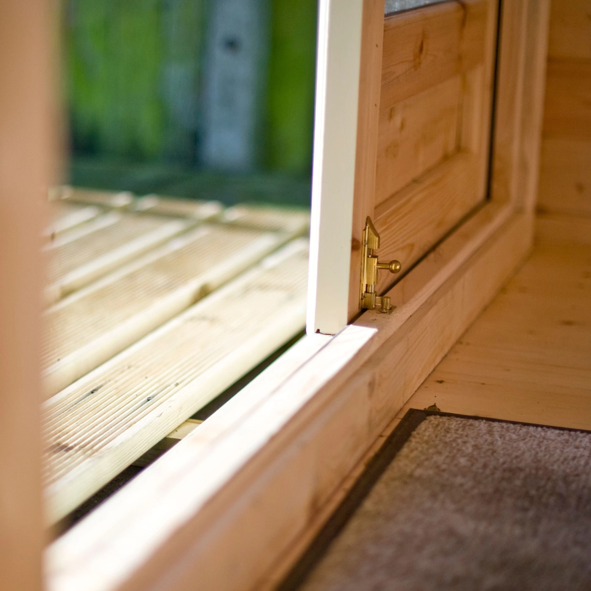 Shire Cannock 12x10 Toughened Glass Apex Tongue & Groove Wooden Cabin - Base Not Included 9 Shire Cannock 12x10 Toughened Glass Apex Tongue & Groove Wooden Cabin - Base Not Included - Image 7