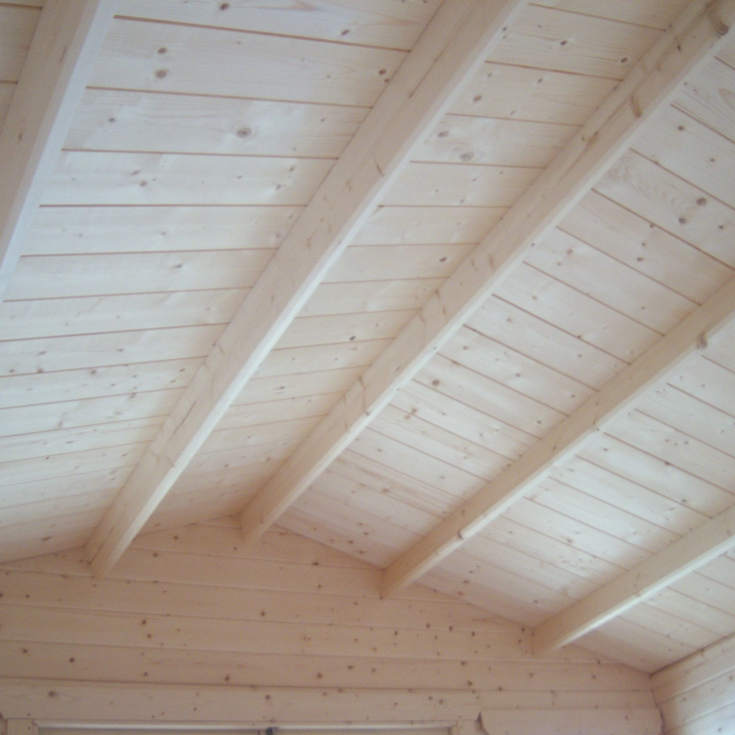 Shire Cannock 12x10 Toughened Glass Apex Tongue & Groove Wooden Cabin - Base Not Included 4 Shire Cannock 12x10 Toughened Glass Apex Tongue & Groove Wooden Cabin - Base Not Included - Image 2