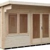 Shire Danbury 12x12 Toughened Glass Pent Tongue & Groove Wooden Cabin - Base Not Included -Gardens and Outdoor Stores shire danbury 12x12 toughened glass pent tongue groove wooden cabin base not included5019804414734 03c bq