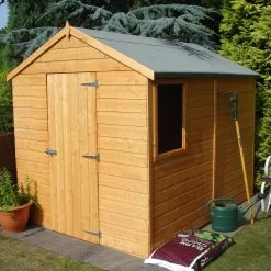 Shire Durham 8x6 Ft Apex Shiplap Wooden Shed With Floor (Base Included) -Gardens and Outdoor Stores shire durham 8x6 ft apex shiplap wooden shed with floor base included 5019804861545 06bq