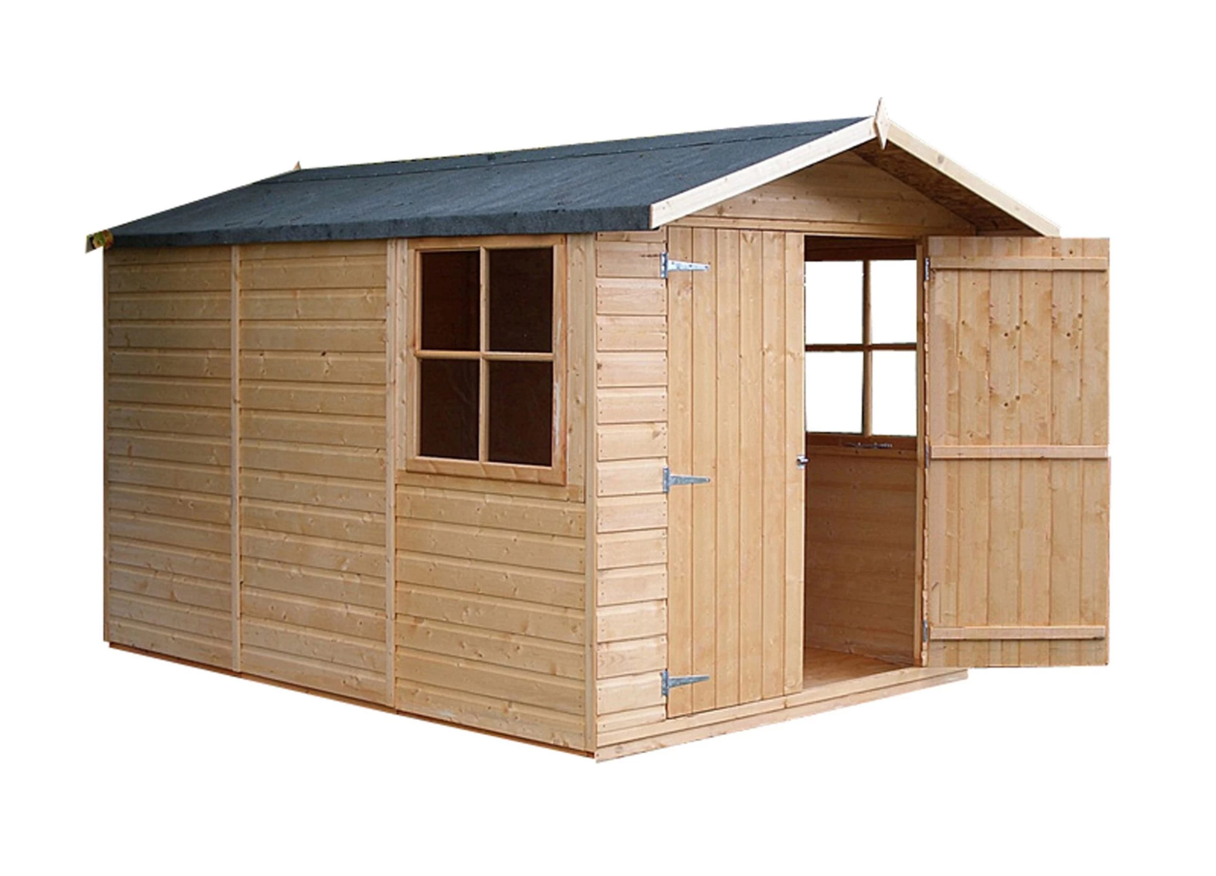 Shire Guernsey 7x10 Ft Apex Shiplap Wooden 2 Door 2 Windows Shed With Floor (Base Included) - Assembly Service Included 5 Shire Guernsey 7x10 Ft Apex Shiplap Wooden 2 Door 2 Windows Shed With Floor (Base Included) - Assembly Service Included - Image 3