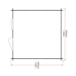 Shire Hartley 10x10 Apex Tongue & Groove Wooden Cabin (Base Included) - Assembly Service Included -Gardens and Outdoor Stores shire hartley 10x10 apex tongue groove wooden cabin base included assembly service included5019804212002 02t