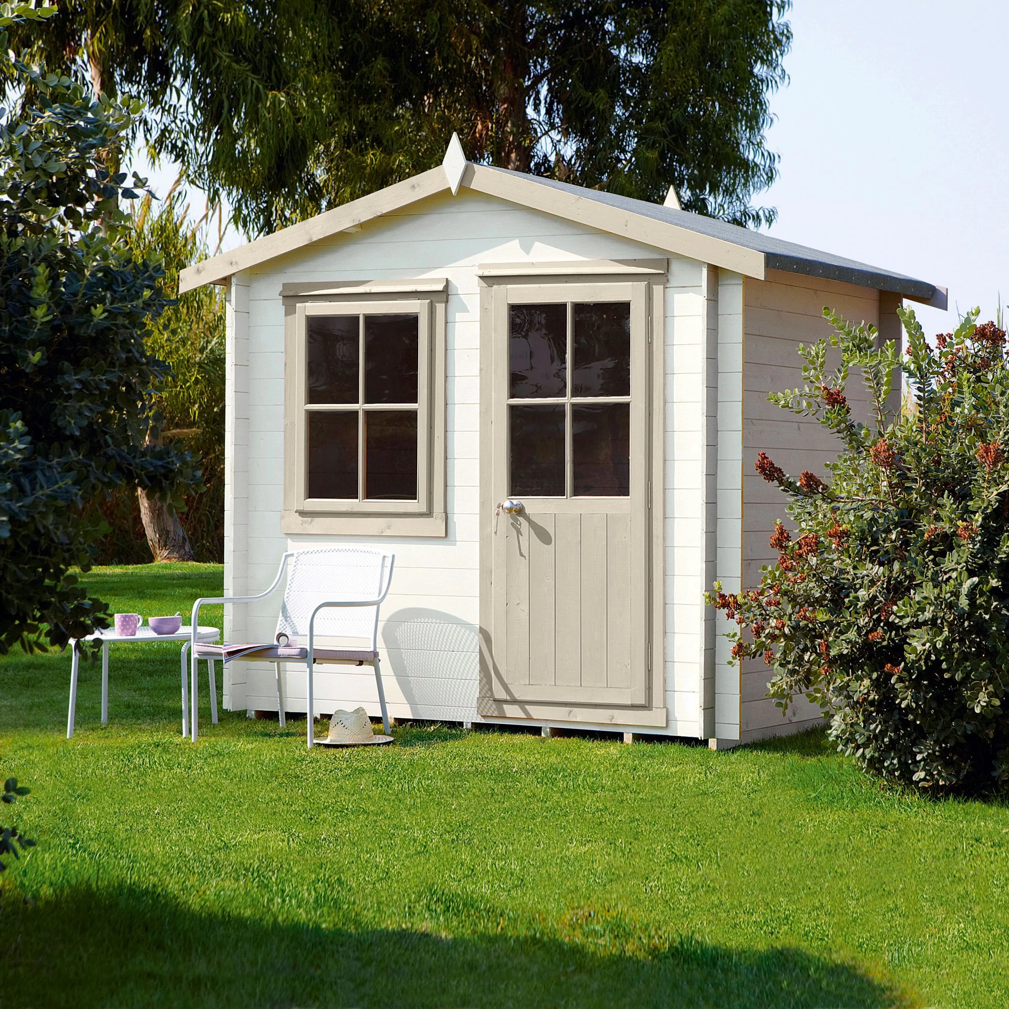 Shire Hartley 7x7 Apex Tongue & Groove Wooden Cabin (Base Included) - Assembly Service Included 3 Shire Hartley 7x7 Apex Tongue & Groove Wooden Cabin (Base Included) - Assembly Service Included