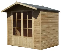 Shire Lumley 7x5 Glass Apex Shiplap Wooden Summer House - Base Not Included -Gardens and Outdoor Stores shire lumley 7x5 glass apex shiplap wooden summer house base not included5397007006377 01c bq
