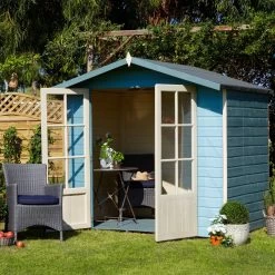 Shire Lumley 7x5 Toughened Glass Apex Shiplap Wooden Summer House - Base Not Included -Gardens and Outdoor Stores shire lumley 7x5 toughened glass apex shiplap wooden summer house base not included5019804210824 02i bq