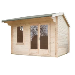 Shire Marlborough 10x10 Glass Apex Tongue & Groove Wooden Cabin - Base Not Included -Gardens and Outdoor Stores shire marlborough 10x10 glass apex tongue groove wooden cabin base not included5019804112401 01c bq