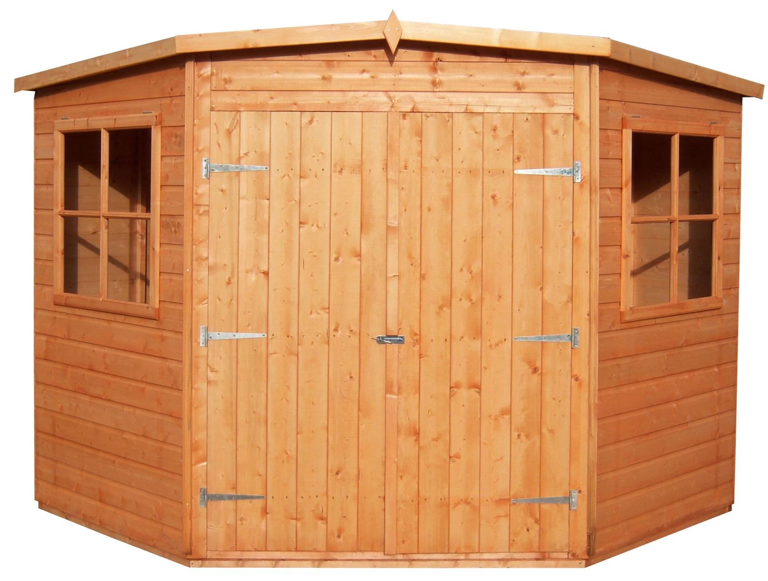 Shire Murrow 7x7 Ft Pent Shiplap Wooden 2 Door 2 Windows Shed With Floor - Assembly Service Included 3 Shire Murrow 7x7 Ft Pent Shiplap Wooden 2 Door 2 Windows Shed With Floor - Assembly Service Included