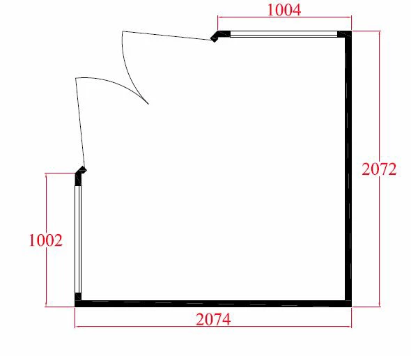 Shire Murrow 7x7 Ft Pent Shiplap Wooden 2 Door 2 Windows Shed With Floor - Assembly Service Included 11 Shire Murrow 7x7 Ft Pent Shiplap Wooden 2 Door 2 Windows Shed With Floor - Assembly Service Included - Image 9