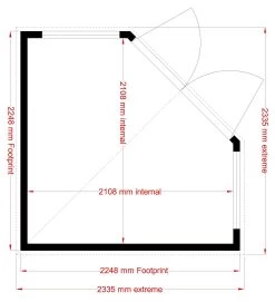 Shire Murrow 8x8 Ft Pent Shiplap Wooden 2 Door 2 Windows Shed With Floor -Gardens and Outdoor Stores shire murrow 8x8 ft pent shiplap wooden 2 door 2 windows shed with floor5019804883486 18bq