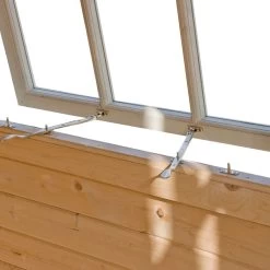 Shire Rowney 14x10 Toughened Glass Apex Tongue & Groove Wooden Cabin - Base Not Included -Gardens and Outdoor Stores shire rowney 14x10 toughened glass apex tongue groove wooden cabin base not included5019804851409 37c