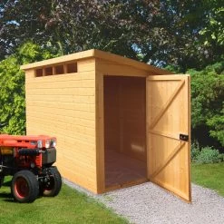 Shire Security Cabin 8x6 Ft Pent Shiplap Wooden Shed With Floor -Gardens and Outdoor Stores shire security cabin 8x6 ft pent shiplap wooden shed with floor5019804112166 03i bq