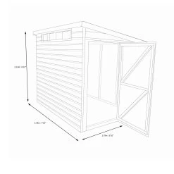 Shire Security Cabin 8x6 Ft Pent Shiplap Wooden Shed With Floor -Gardens and Outdoor Stores shire security cabin 8x6 ft pent shiplap wooden shed with floor5019804112166 03t