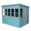 Shire Sun 8x8 Glass Pent Shiplap Wooden Summer House - Base Not Included -Gardens and Outdoor Stores shire sun 8x8 glass pent shiplap wooden summer house base not included5019804112029 01c bq