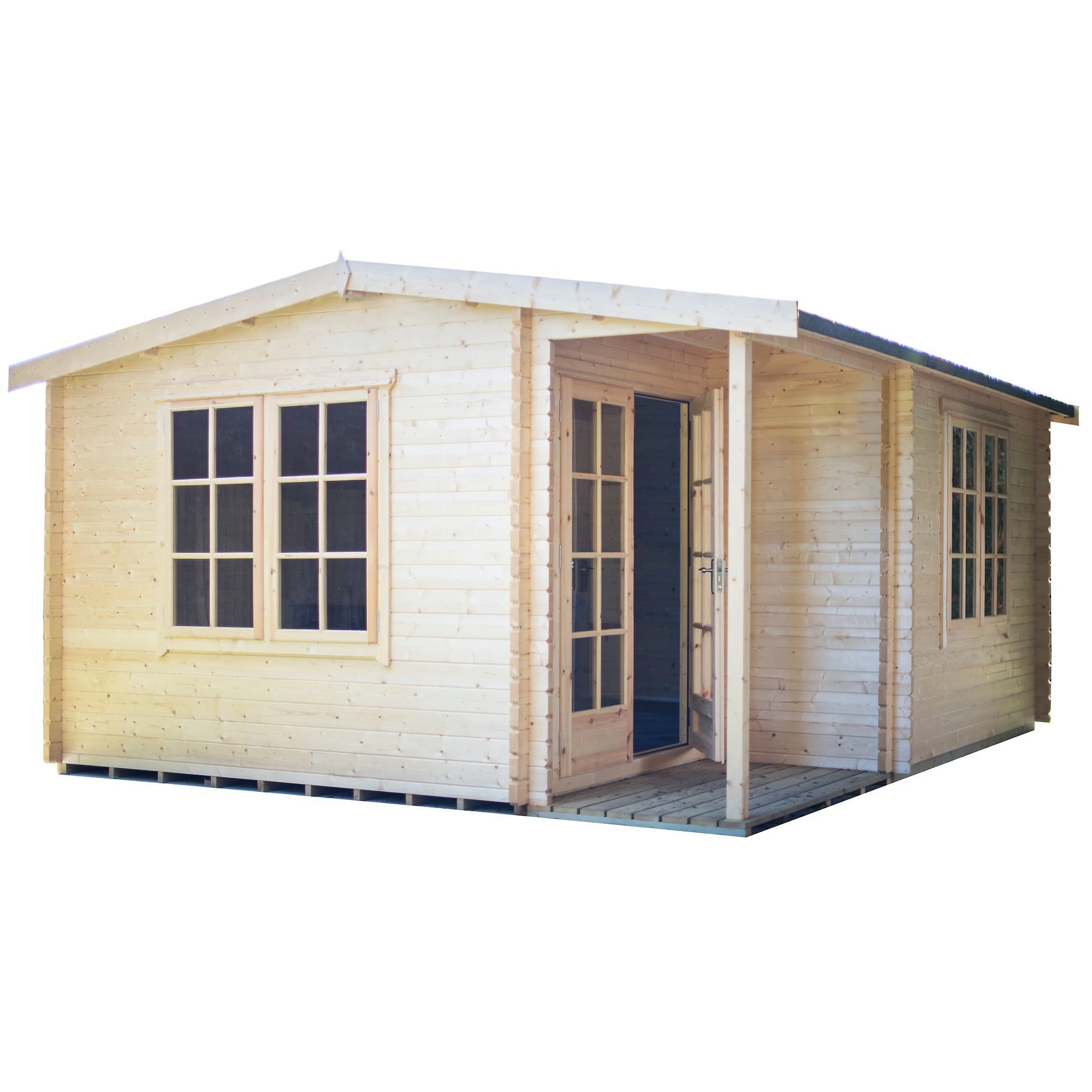 Shire Twyford 14x17 Glass Apex Tongue & Groove Wooden Cabin - Base Not Included 3 Shire Twyford 14x17 Glass Apex Tongue & Groove Wooden Cabin - Base Not Included