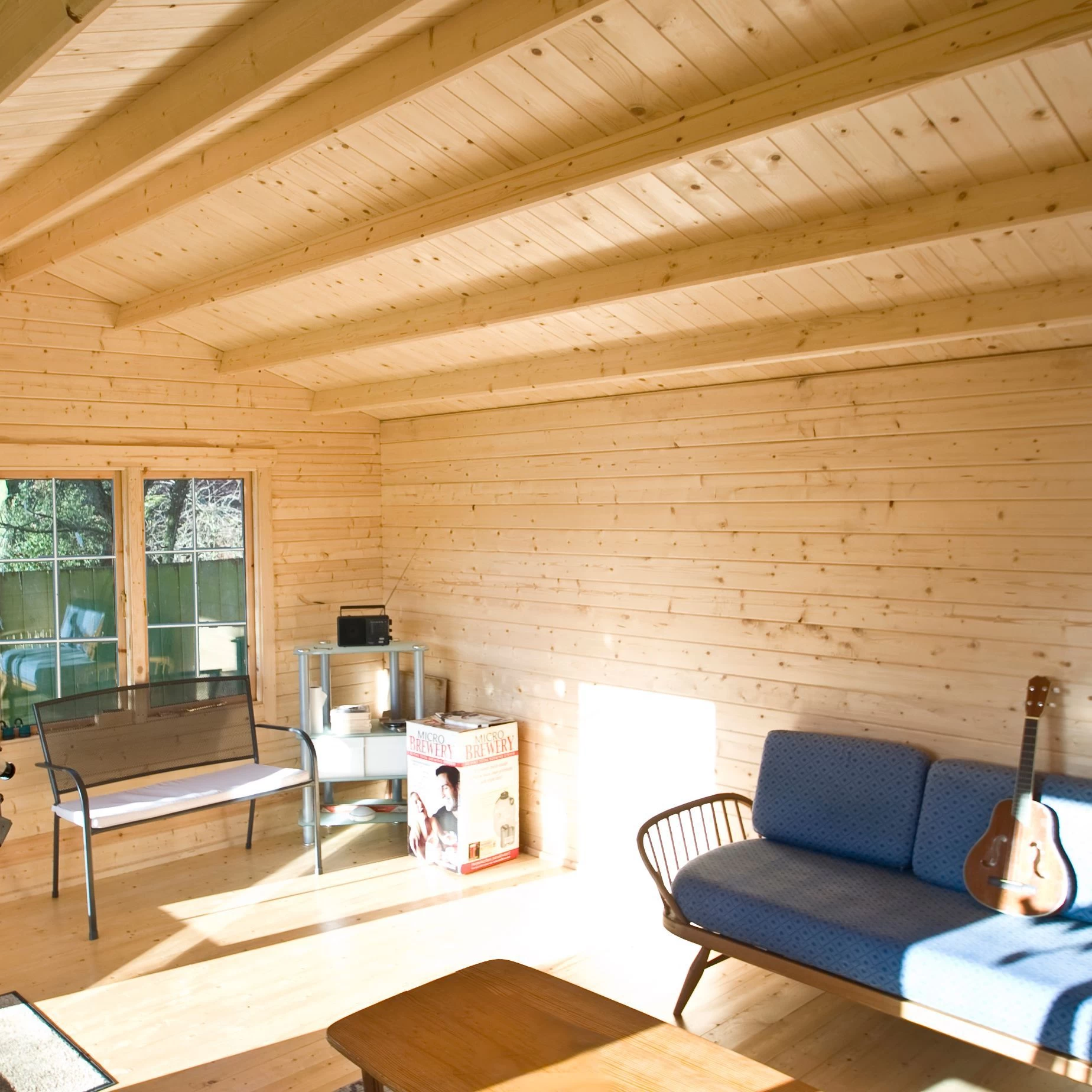 Shire Twyford 14x17 Glass Apex Tongue & Groove Wooden Cabin - Base Not Included 9 Shire Twyford 14x17 Glass Apex Tongue & Groove Wooden Cabin - Base Not Included - Image 7