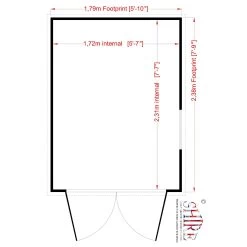 Shire Warwick 8x6 Ft Apex Shiplap Wooden Shed With Floor (Base Included) - Assembly Service Included -Gardens and Outdoor Stores shire warwick 8x6 ft apex shiplap wooden shed with floor base included assembly service included5019804456413 02t