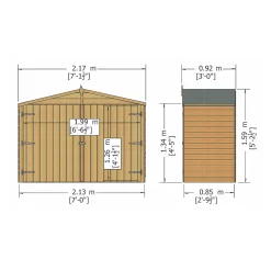 Shire Wooden Apex Bike Store -Gardens and Outdoor Stores shire wooden apex bike store5060490130361 02t bq