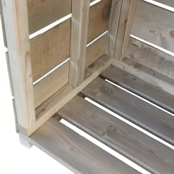 Shire Wooden Tall Log Store -Gardens and Outdoor Stores shire wooden tall log store5060490131221 36c bq