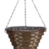 Smart Garden Faux Rattan Brown Cone Plastic Hanging Basket, 34cm 2 Smart Garden Faux Rattan Brown Cone Plastic Hanging Basket, 34cm -Gardens and Outdoor Stores smart garden faux rattan brown cone plastic hanging basket 34cm5050642029483 01c bq