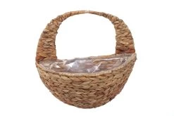 Smart Garden Hyacinth Natural Semi-circle Hanging Basket