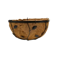 Smart Garden Leaf Natural Round Coco Liner Hanging Basket, 35cm