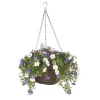 Smart Garden Pertunia Artificial Blue/ White Round Plastic Hanging Basket, 30cm -Gardens and Outdoor Stores smart garden pertunia artificial blue white round plastic hanging basket 30cm5050642007344 02c bq