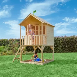 TP Toys 7.5x5 Hill Top Timber Tower Slide Playhouse Assembly Required -Gardens and Outdoor Stores tp toys 7 5x5 hill top timber tower slide playhouse assembly required5021854803185 01i bq