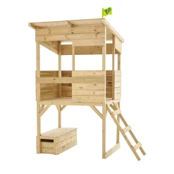 TP Toys 8x7 Tree Top Timber Tower Slide Playhouse Assembly Required -Gardens and Outdoor Stores tp toys 8x7 tree top timber tower slide playhouse assembly required5021854803543 02c bq