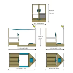 TP Toys Ahoy Wooden Playground Boat 15 TP Toys Ahoy Wooden Playground Boat -Gardens and Outdoor Stores tp toys ahoy wooden playground boat5021854106194 01t bq
